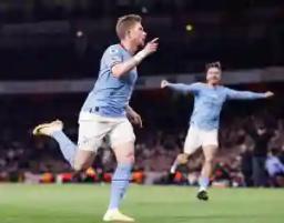 Man City Beat Arsenal, Go Top Of The Premier League