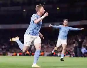 Man City Beat Arsenal, Go Top Of The Premier League