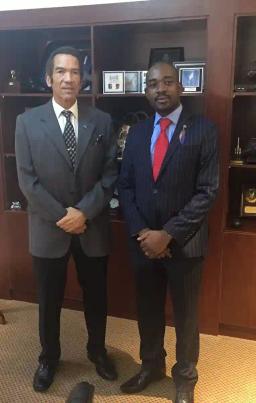 Nelson Chamisa Meets Ian Khama