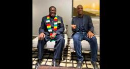 President Mnangagwa Meets Chelsea Legend Didier Drogba