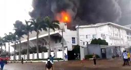 Fire Guts Christ Embassy Church Headquarters In Nigeria
