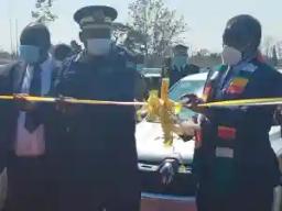 Mnangagwa Commissions 82 Police Vehicles