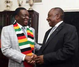 Mnangagwa In SA For BRICS Meeting