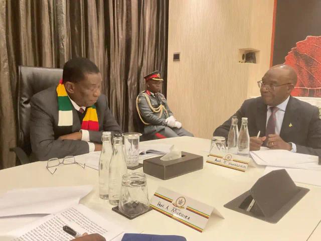Mnangagwa In South Africa To Attend Cyril Ramaphosa’s Presidential Inauguration