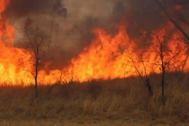 Pomona  landfill on fire